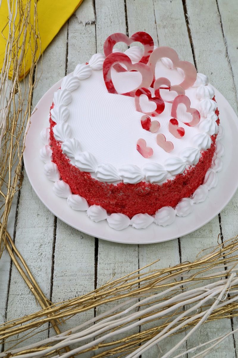 Red Heart Chocolate Cake - Local Gift Wala